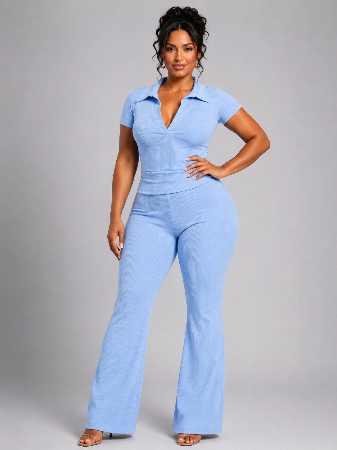 Sky Blue Rib Set (PLUS)