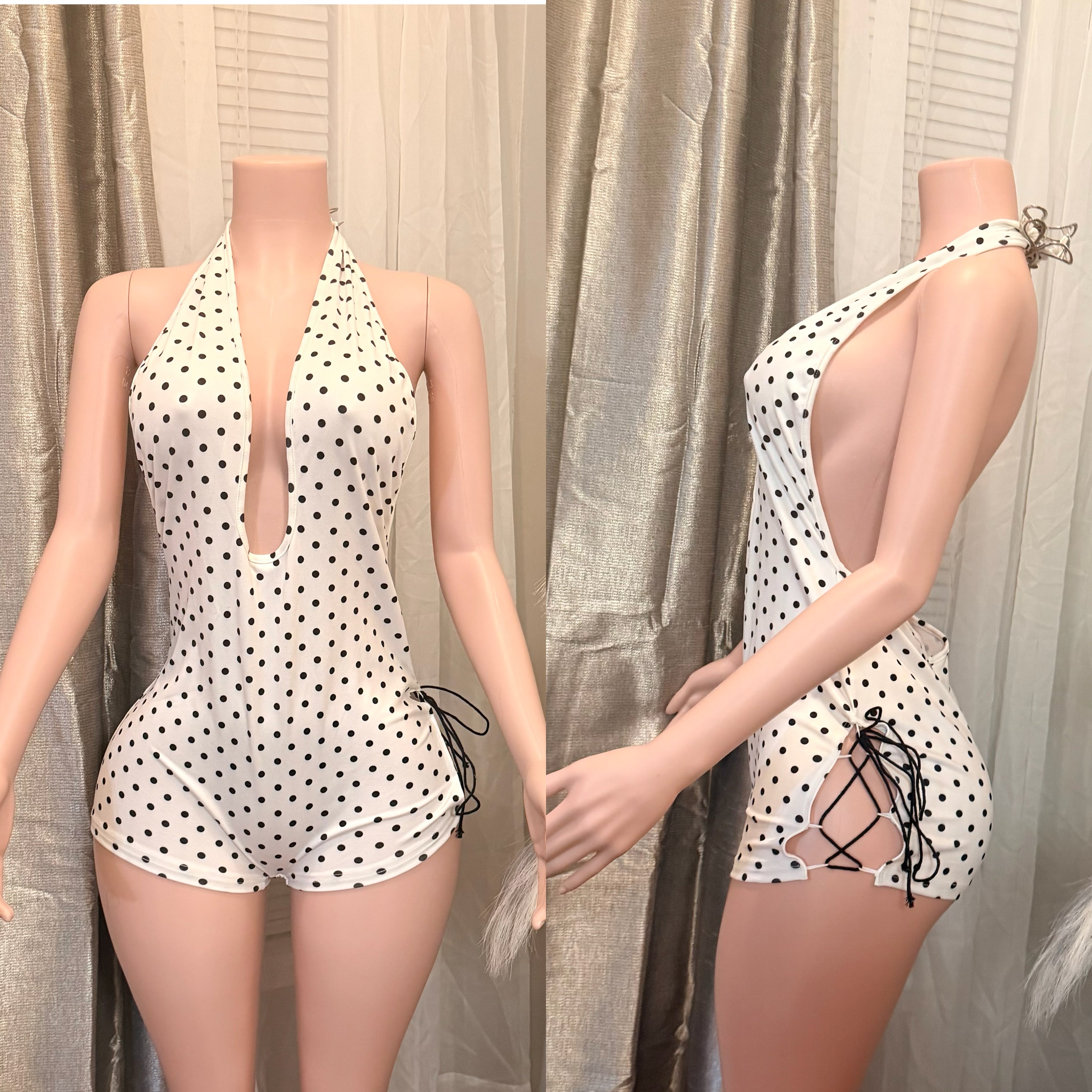 Polka Tease Romper
