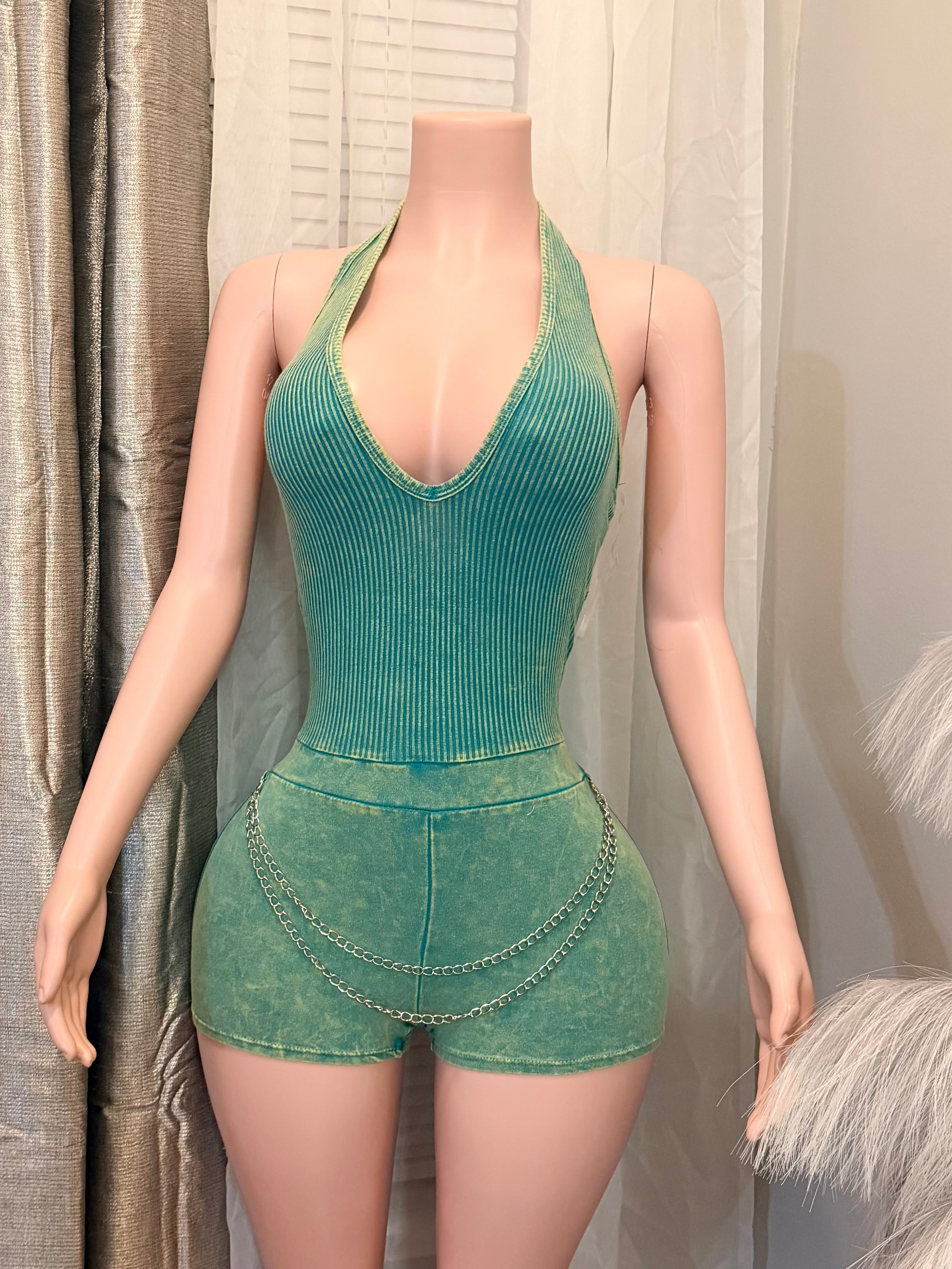 Green Envy Romper