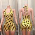 Lemon Dot Romper
