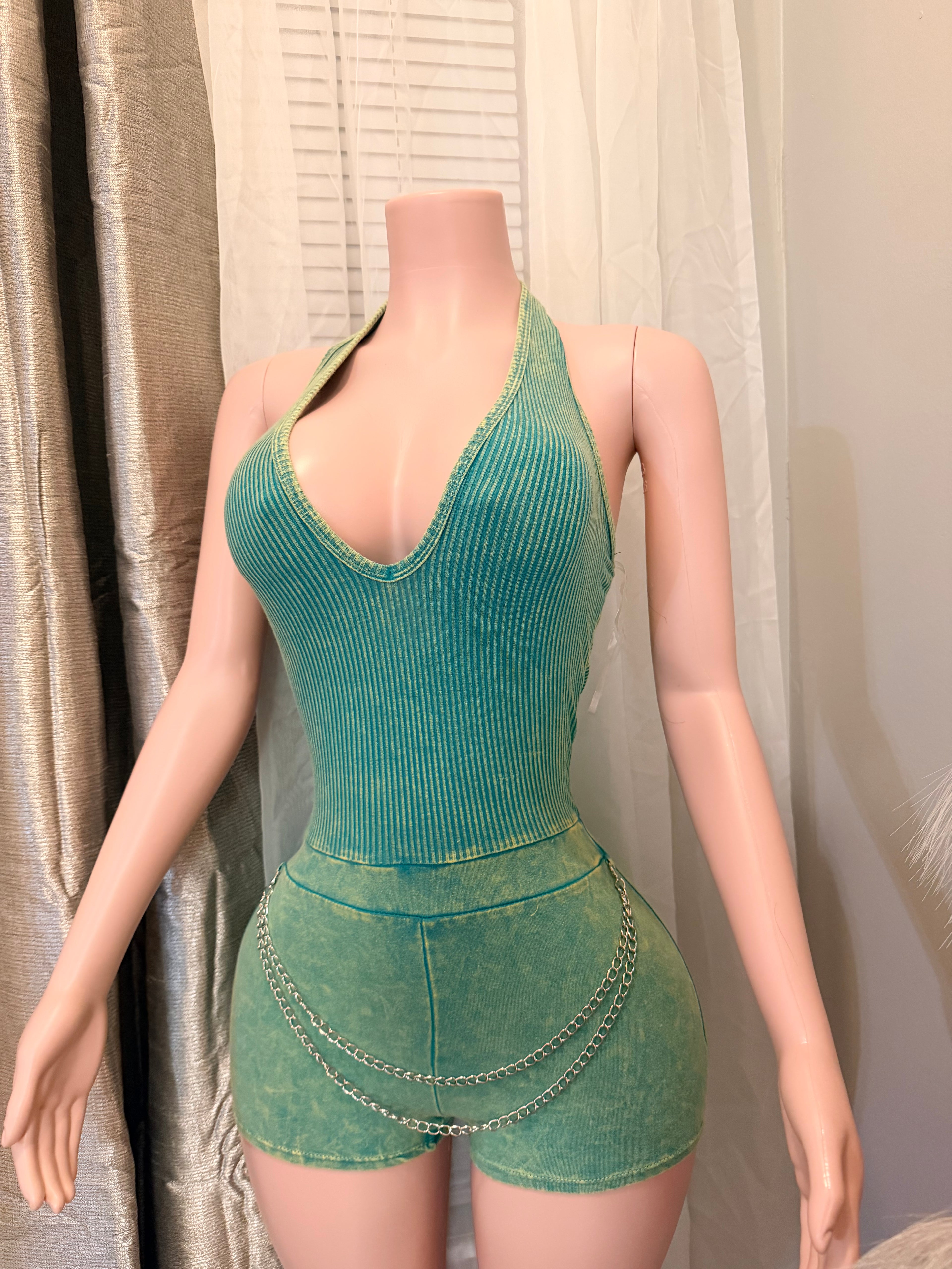 Green Envy Romper