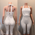 Polka Dot Zip Jumpsuit
